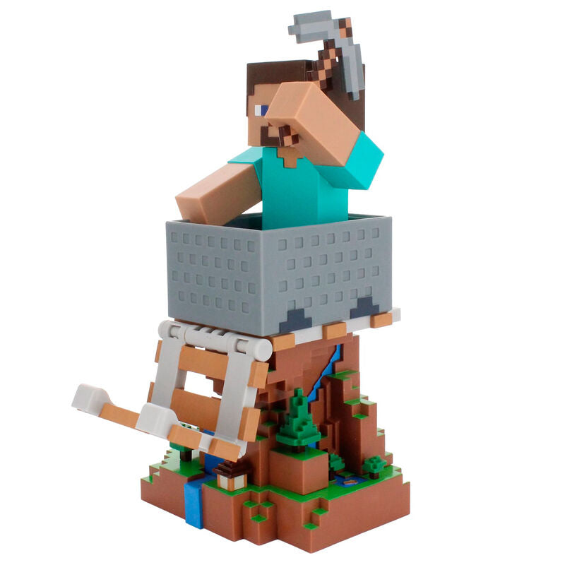 Imagen 2 - Cable Guy Soporte Sujecion Steve Minecraft 20Cm