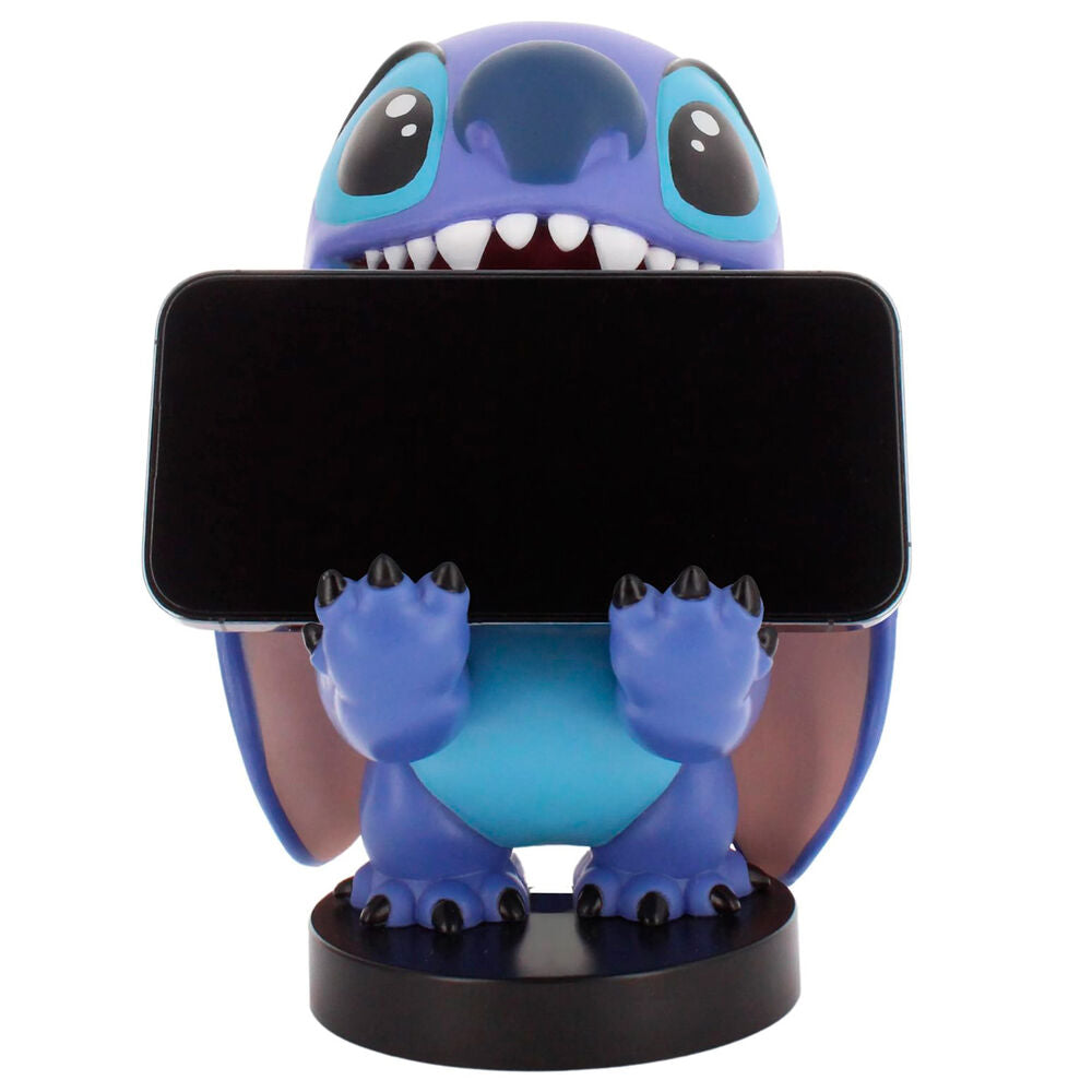 Imagen 2 - Cable Guy Soporte Sujecion Smiley Stitch Disney 20Cm