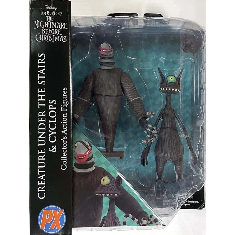 Imagen de Blister Figuras Creature Under The Stairs And Cyclops Pesadilla Antes De Navidad 18Cm parte de nuestra colección en Espadas y más, sitio oficial.