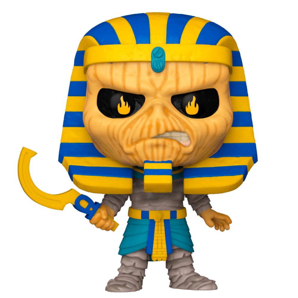 Imagen de Figura Pop Rocks Iron Maiden Pharoah Eddie parte de nuestra colección en Espadas y más, sitio oficial.