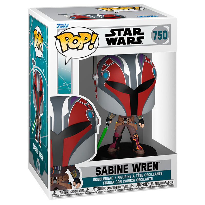 Imagen de Figura Pop Star Wars Sabine Wren parte de nuestra colección en Espadas y más, sitio oficial.