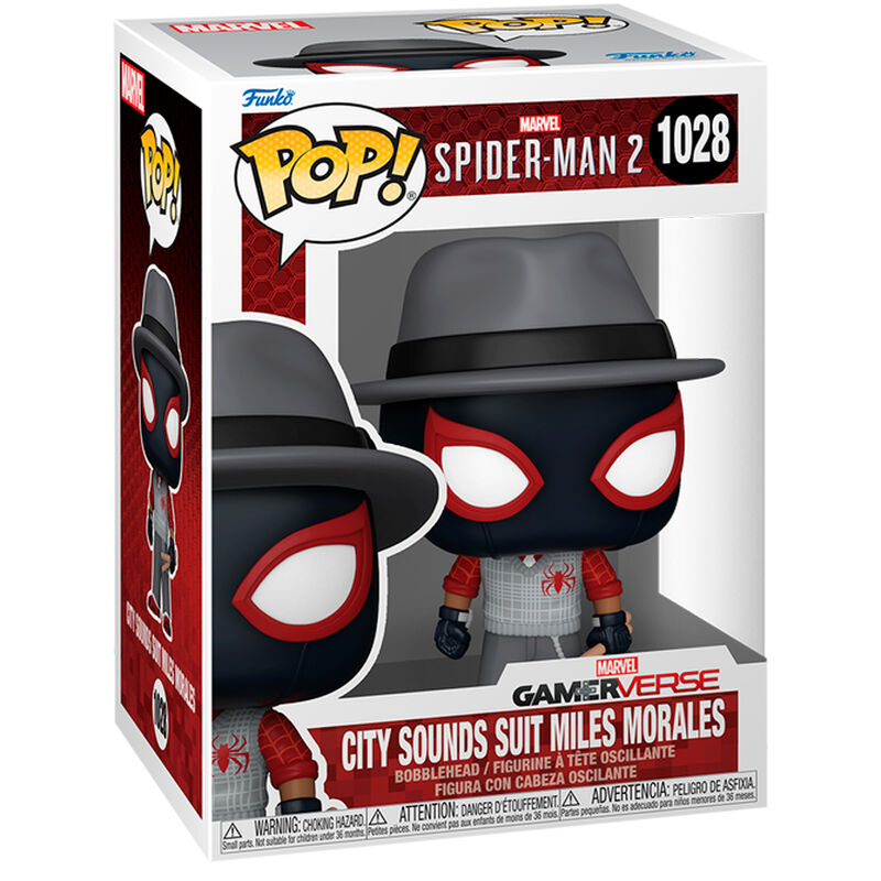 Imagen 1 - Figura Pop Marvel Spider-man 2 City Sounds Suit Miles Morales