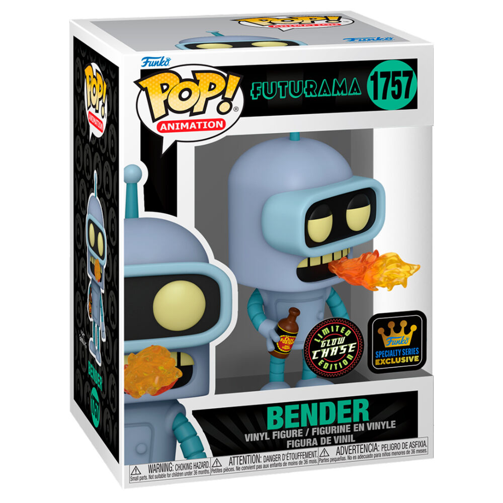 Imagen de Figura Pop Futurama Bender Chase parte de nuestra colección en Espadas y más, sitio oficial.
