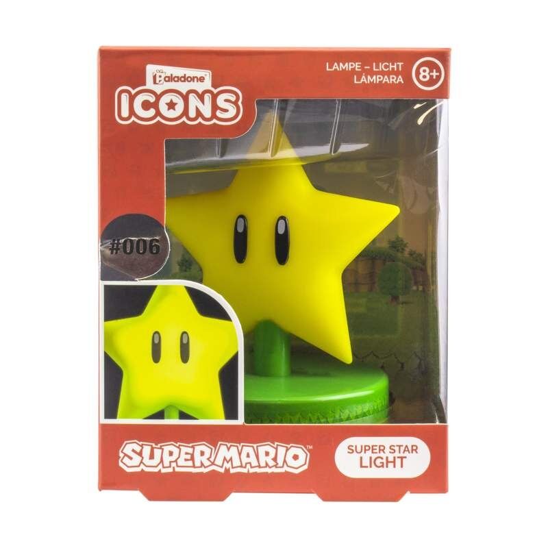 Imagen de Lampara Icons Estrella Super Mario Bros 12Cm parte de nuestra colección en Espadas y más, sitio oficial.