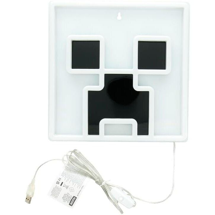 Imagen 3 - Lampara Pared Led Creeper Minecraft 25Cm