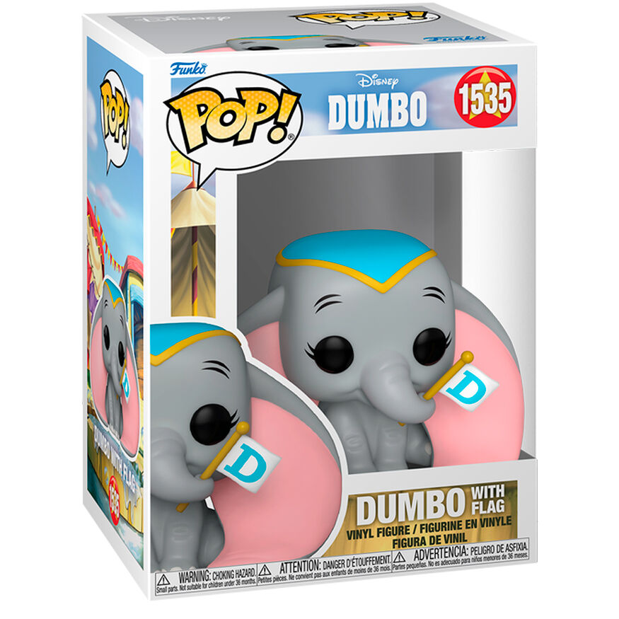 Imagen 1 - Figura Pop Disney Dumbo - Dumbo With Flag