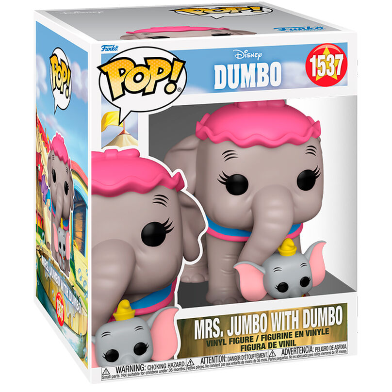 Imagen 2 - Figura Pop Super Disney Dumbo Mrs Jumbo With Dumbo