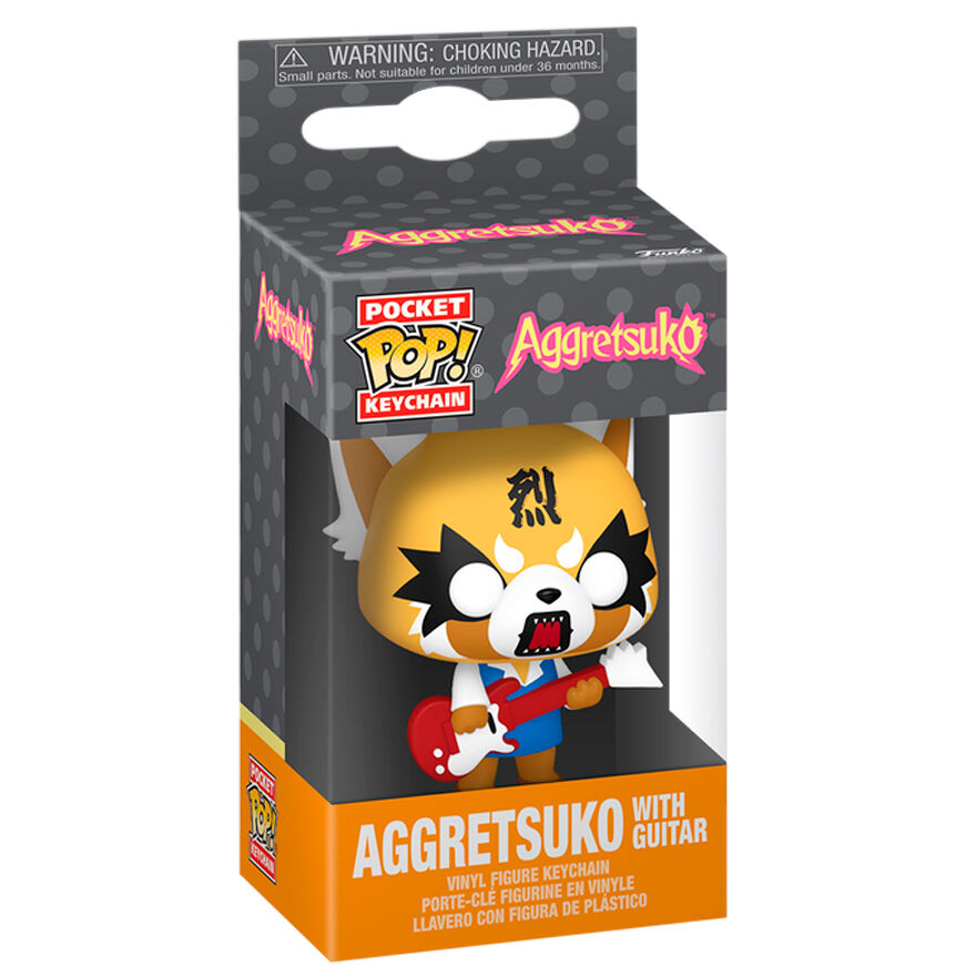 Imagen de Llavero Pocket Pop Aggretsuko - Aggretsuko With Guitar parte de nuestra colección en Espadas y más, sitio oficial.