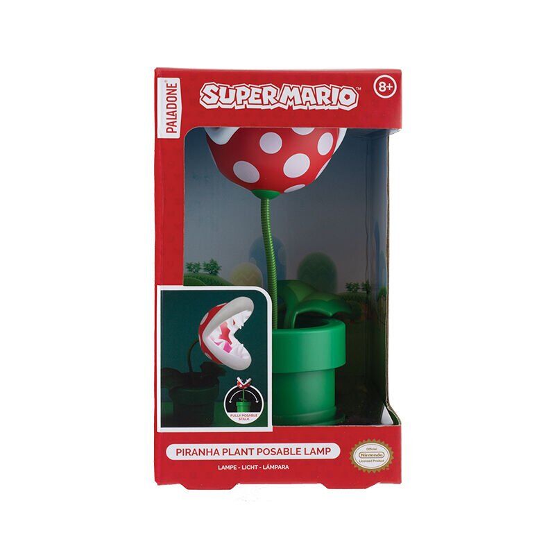 Imagen de Lampara Planta Piraña Super Mario Bros parte de nuestra colección en Espadas y más, sitio oficial.