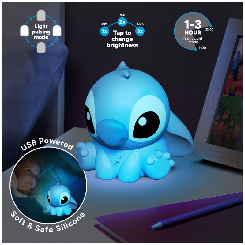 Imagen de Lampara 3D Stitch Disney 15Cm parte de nuestra colección en Espadas y más, sitio oficial.