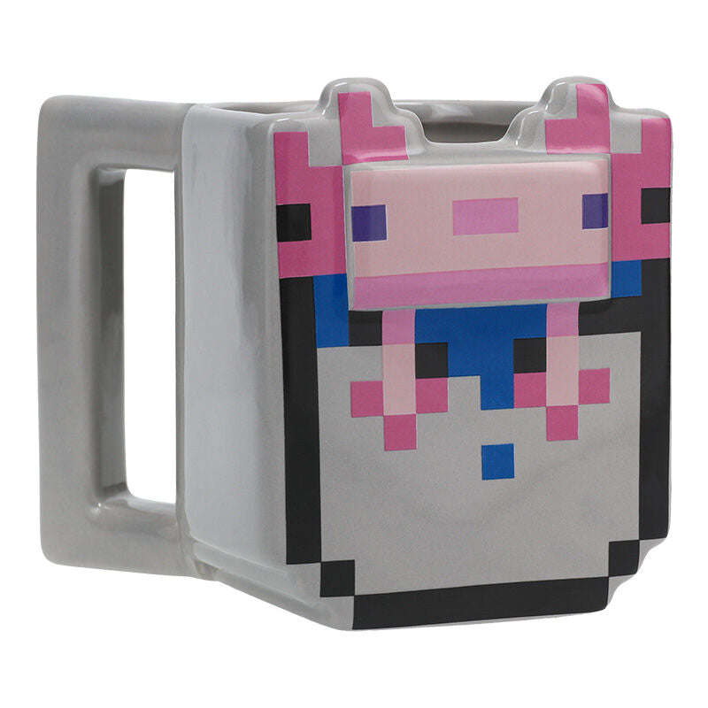 Imagen 2 - Taza 3D Ajolote Minecraft 400Ml