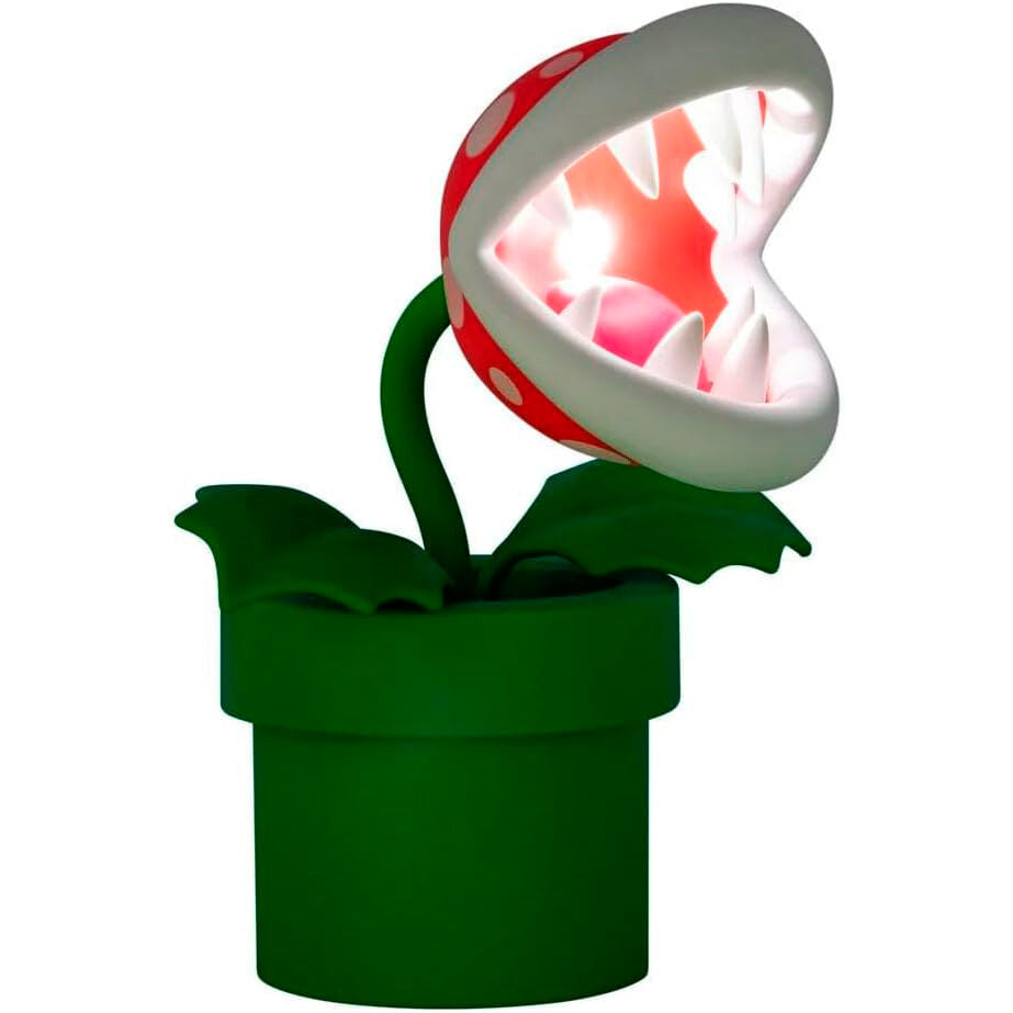 Imagen de Lampara Planta Piraña Super Mario Bros parte de nuestra colección en Espadas y más, sitio oficial.