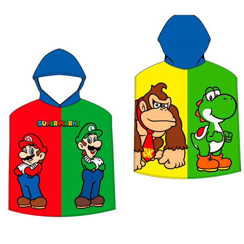 Imagen 1 - Poncho Toalla Super Mario Bros Microfibra
