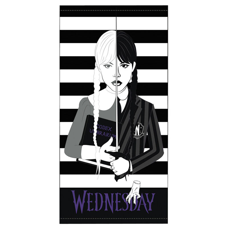 Imagen de Toalla Miercoles Wednesday Microfibra parte de nuestra colección en Espadas y más, sitio oficial.