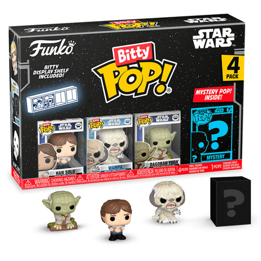 Imagen de Blister 4 Figuras Bitty Pop Star Wars Han parte de nuestra colección en Espadas y más, sitio oficial.