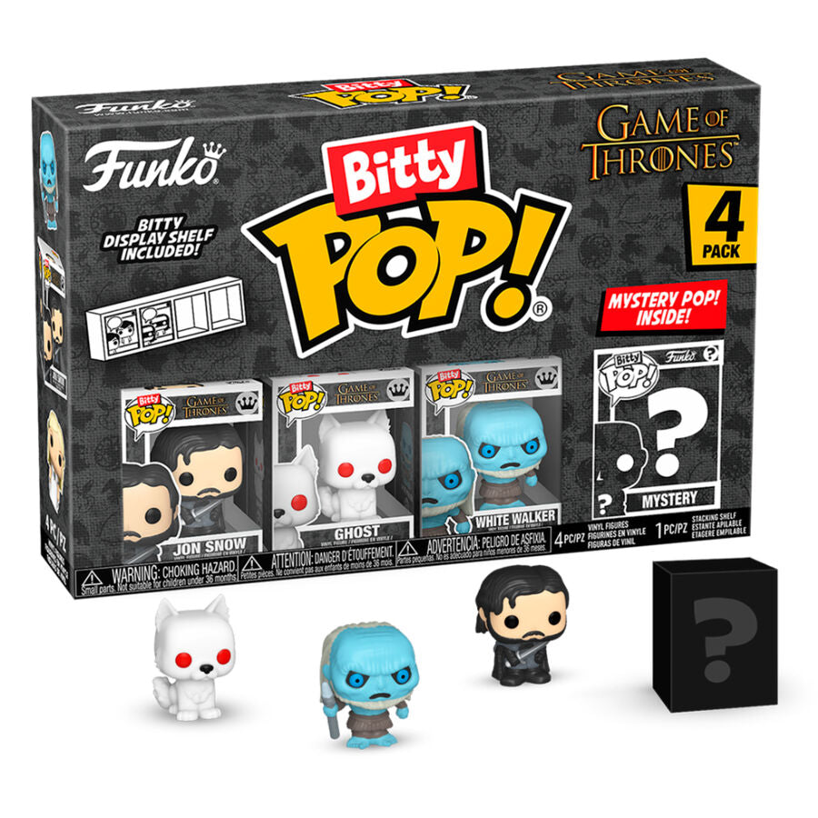 Imagen 1 - Blister 4 Figuras Bitty Pop Juego De Tronos Jon Snow