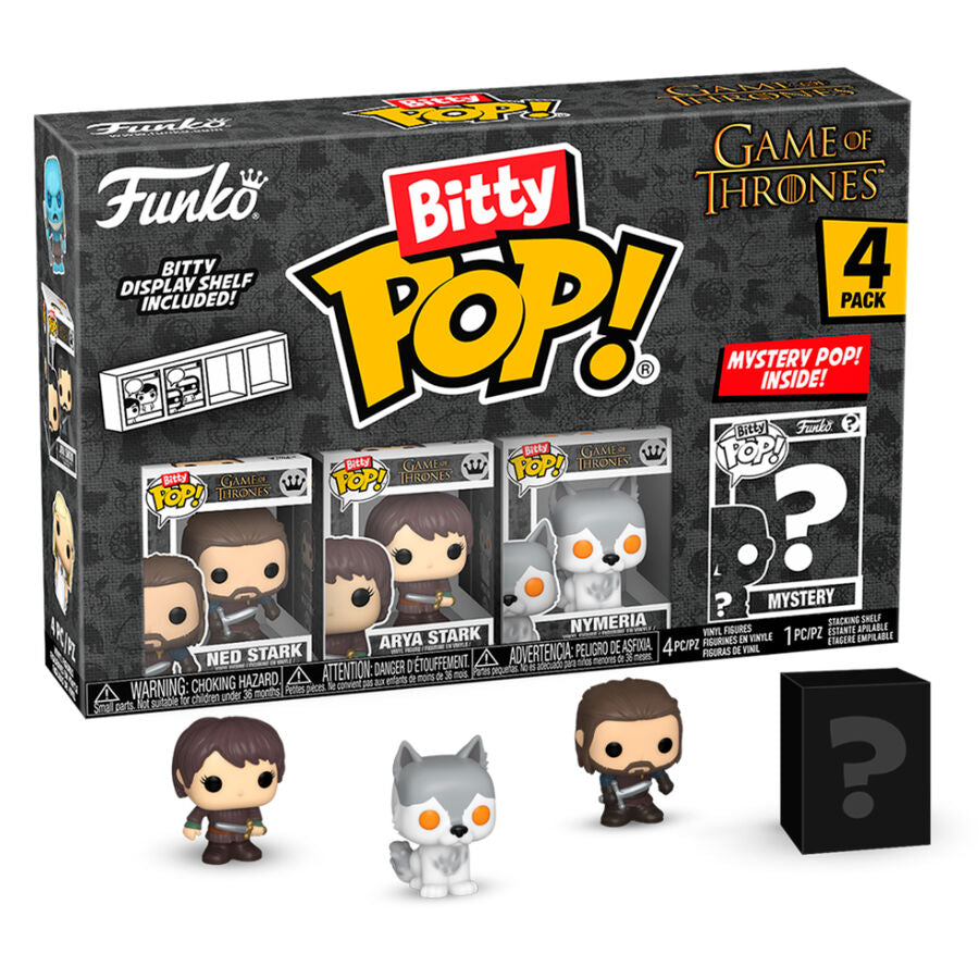 Imagen 2 - Blister 4 Figuras Bitty Pop Juego De Tronos Ned Stark