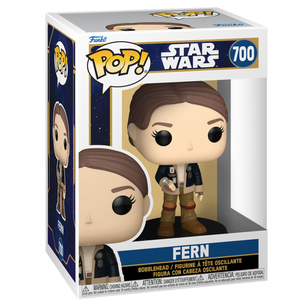 Imagen de Figura Pop Star Wars Skeleton Crew Fern parte de nuestra colección en Espadas y más, sitio oficial.