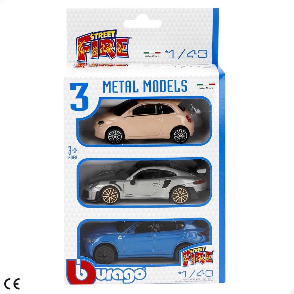Imagen de Blister 3 Coches Street Fire Surtido parte de nuestra colección en Espadas y más, sitio oficial.