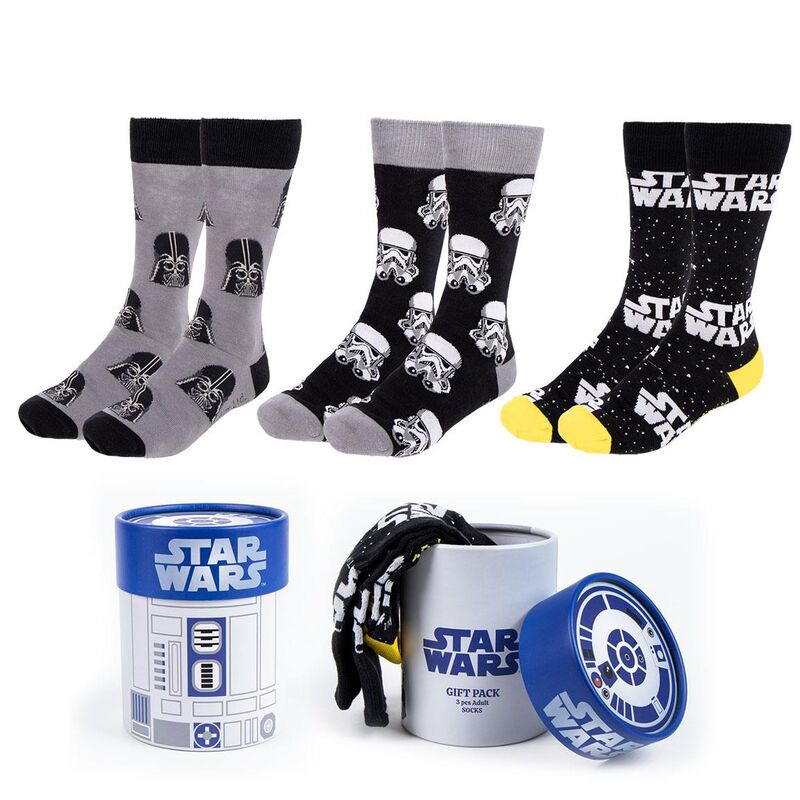Imagen 1 - Set 3 Calcetines Star Wars Adulto Surtido