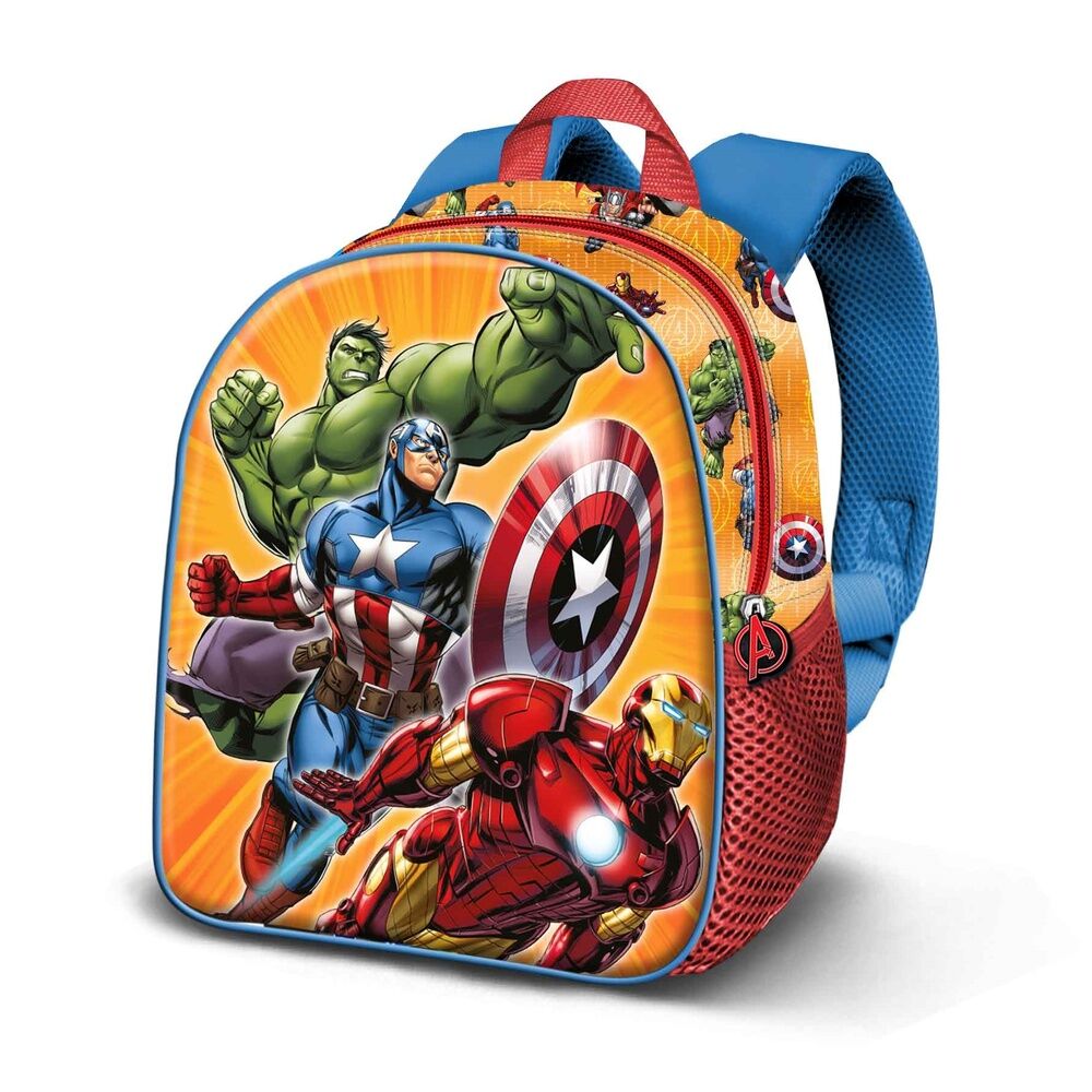 Imagen de Mochila 3D Attack Los Vengadores Avengers Marvel 31Cm parte de nuestra colección en Espadas y más, sitio oficial.