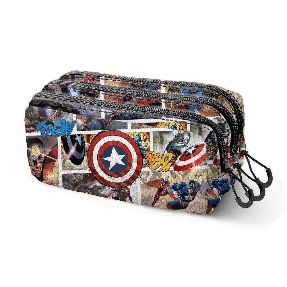 Imagen 1 - Portatodo Comic Capitan America Marvel Triple