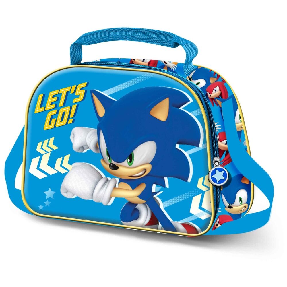 Imagen 1 - Bolsa Portameriendas 3D Go Sonic The Hedgehog