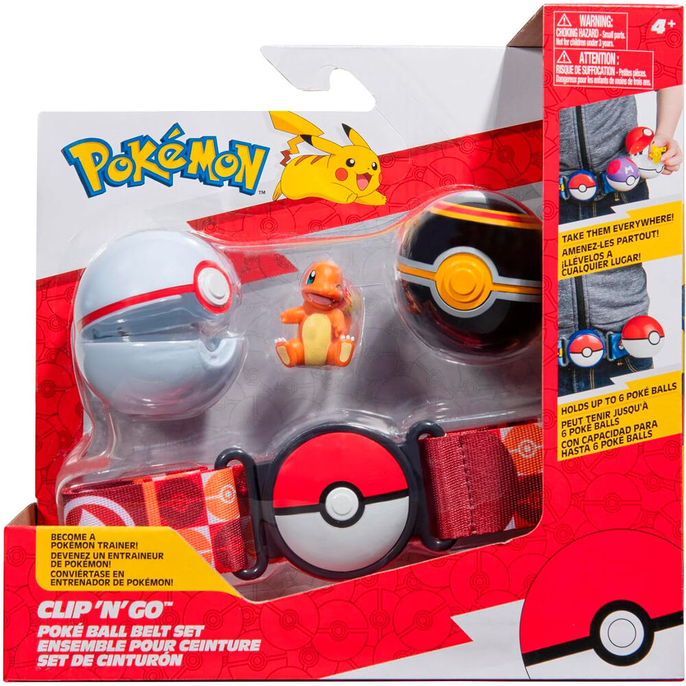 Imagen 10 - Set Cinturon Poke Ball Pikachu Pokemon Surtido