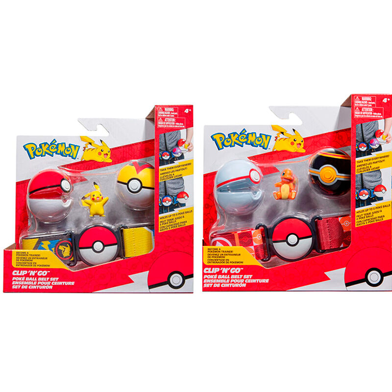 Imagen 1 - Set Cinturon Poke Ball Pikachu Pokemon Surtido