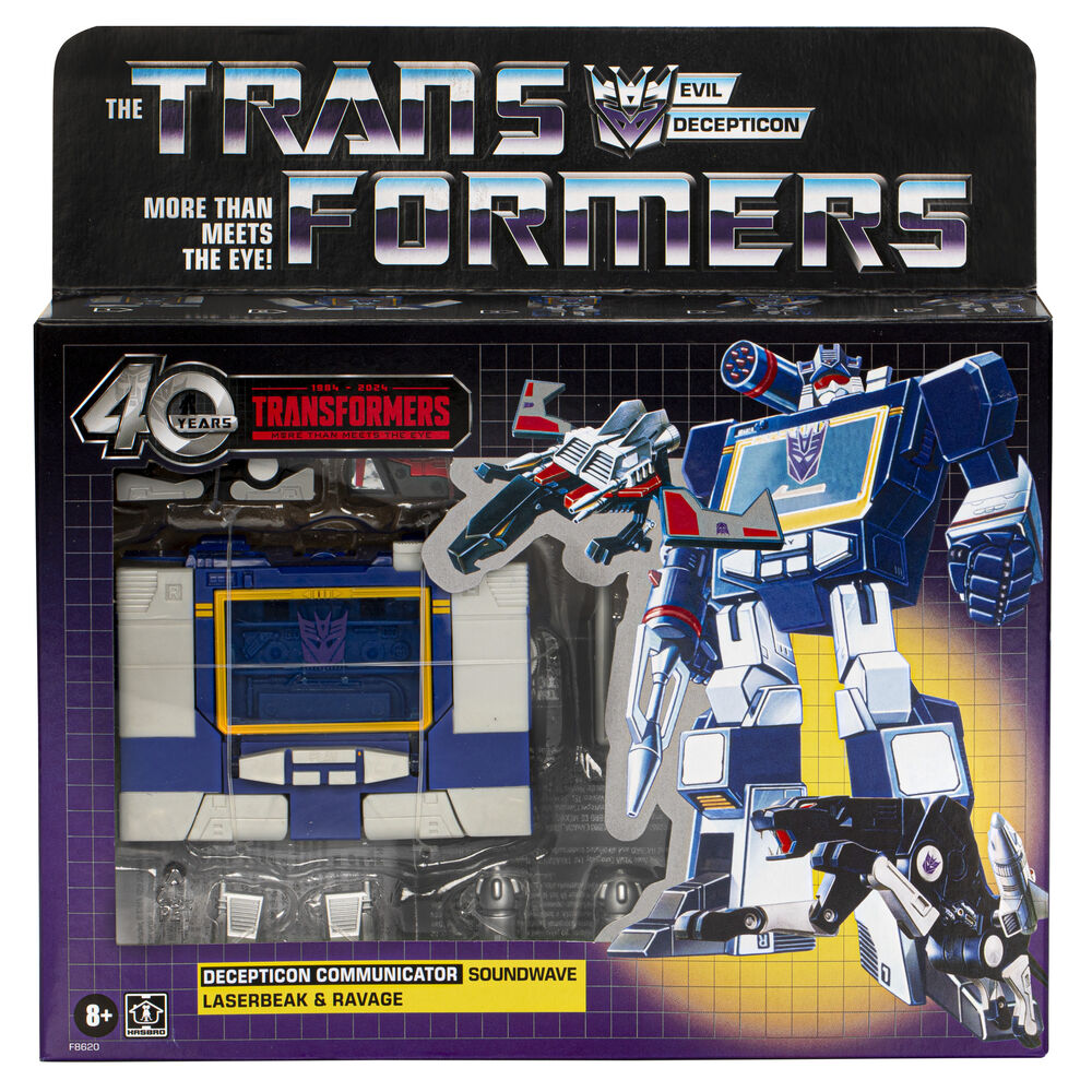 Imagen 2 - Figuras Soundwave Laserbeak & Ravage 40Th Anniversary Transformers
