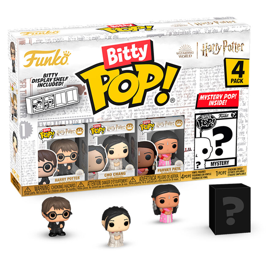 Imagen 1 - Blister 4 Figuras Bitty Pop Harry Potter Harry