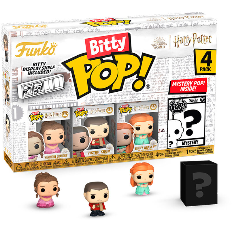 Imagen 2 - Blister 4 Figuras Bitty Pop Harry Potter Hermione