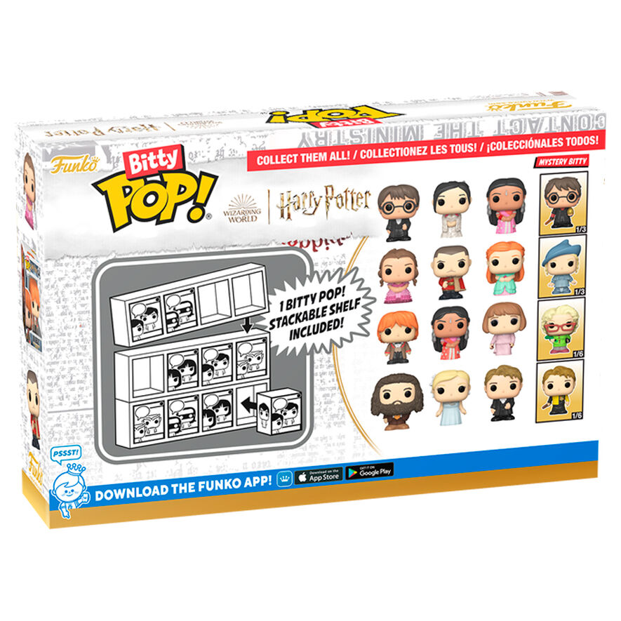 Imagen 1 - Blister 4 Figuras Bitty Pop Harry Potter Ron