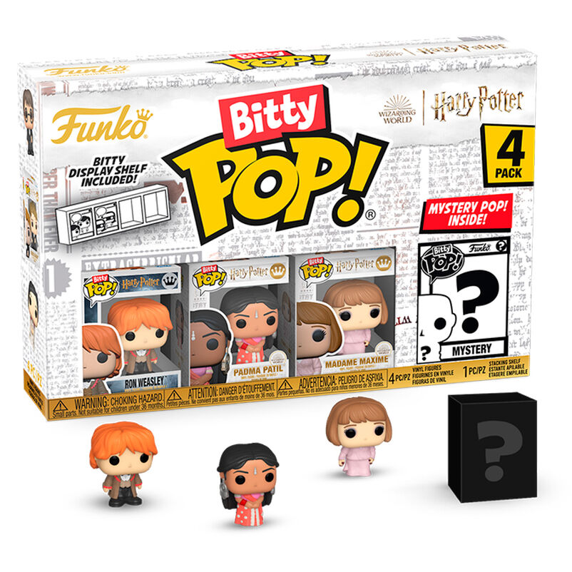 Imagen 3 - Blister 4 Figuras Bitty Pop Harry Potter Ron