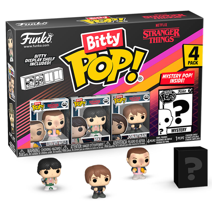 Imagen de Blister 4 Figuras Bitty Pop Stranger Things Eleven parte de nuestra colección en Espadas y más, sitio oficial.