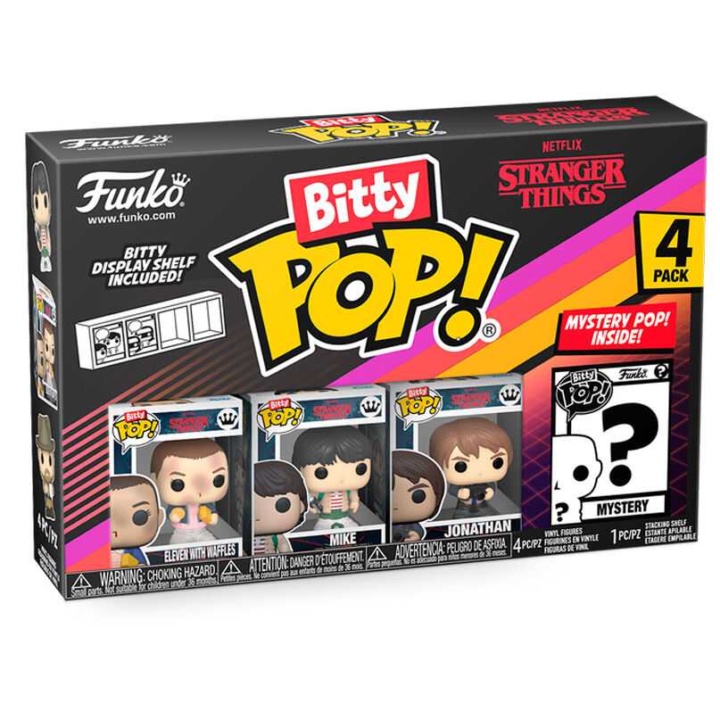 Imagen de Blister 4 Figuras Bitty Pop Stranger Things Eleven parte de nuestra colección en Espadas y más, sitio oficial.