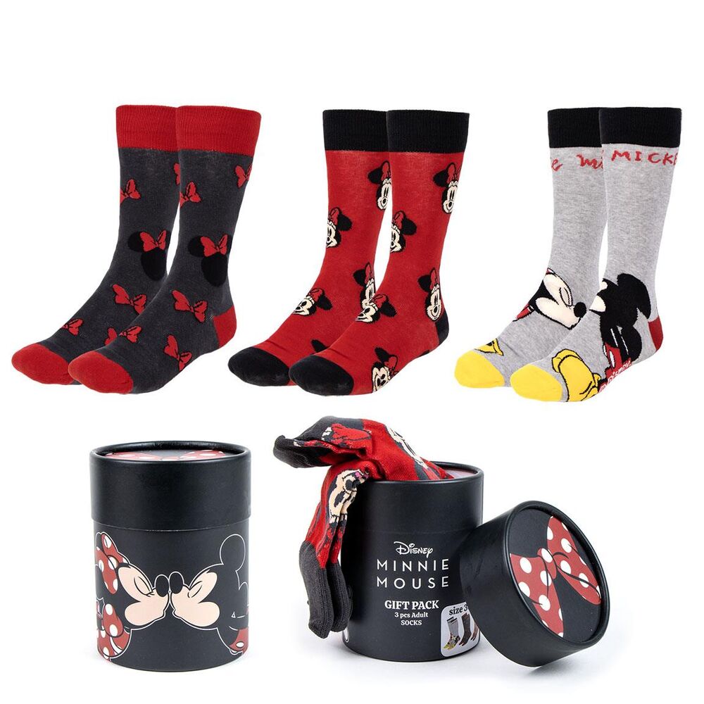 Imagen de Set 3 Calcetines Minnie Disney Adulto Surtido parte de nuestra colección en Espadas y más, sitio oficial.