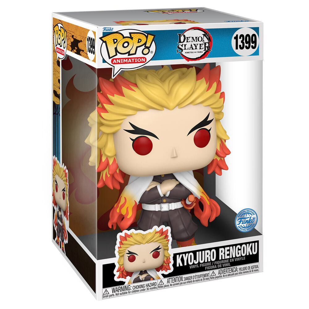 Imagen de Figura Pop Demon Slayer Kimetsu No Yaiba Kyojuro Rengoku Exclusive 25Cm parte de nuestra colección en Espadas y más, sitio oficial.