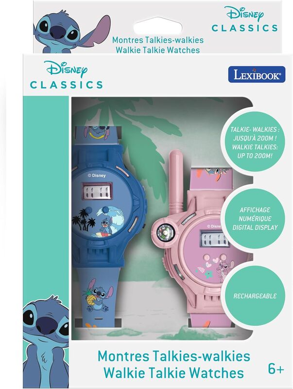 Imagen de Reloj Walkie Talkie Stitch Disney parte de nuestra colección en Espadas y más, sitio oficial.