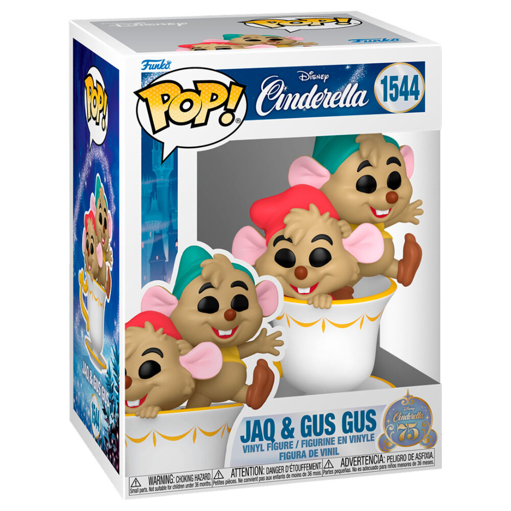 Imagen 1 - Figura Pop Disney Cenicienta Jaq & Gus