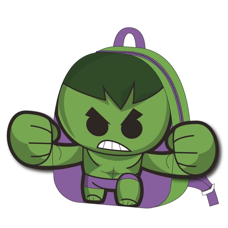 Imagen 1 - Mochila Peluche Hulk Marvel 22Cm