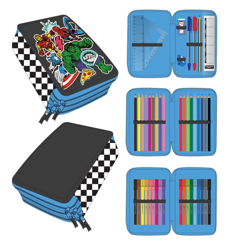 Imagen 1 - Plumier Los Vengadores Avengers Marvel Triple