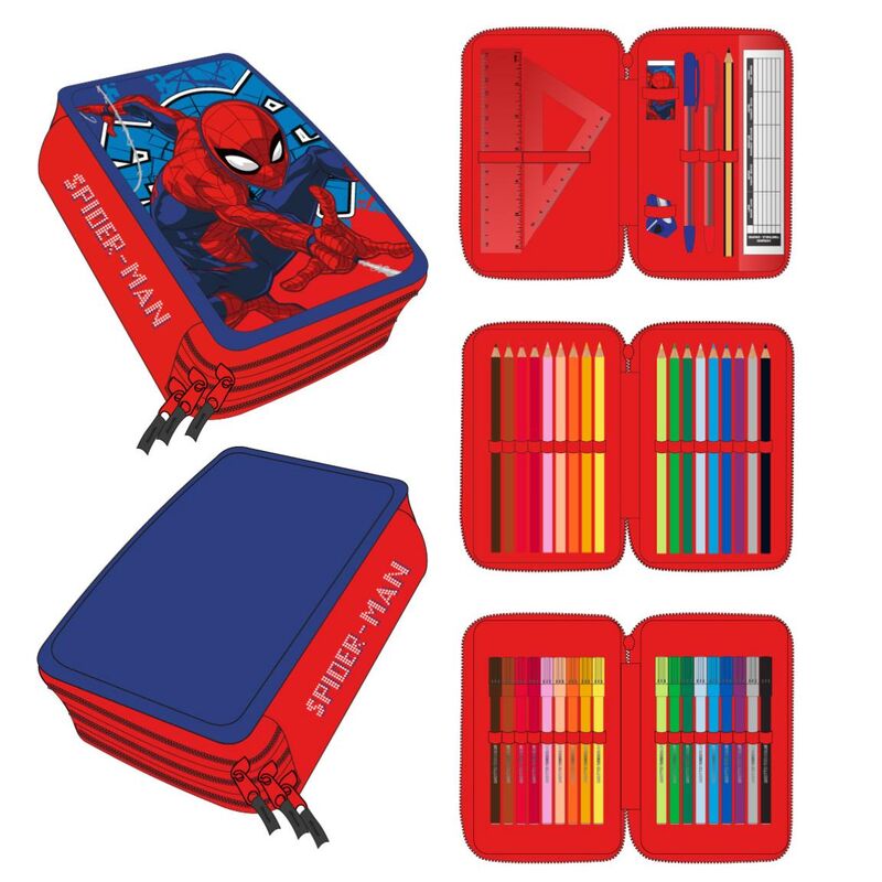 Imagen de Plumier Spiderman Marvel Triple 2 parte de nuestra colección en Espadas y más, sitio oficial.