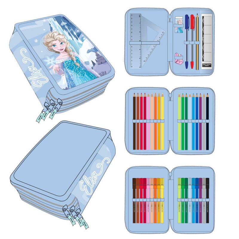 Imagen 1 de Plumier Frozen Disney Triple 2