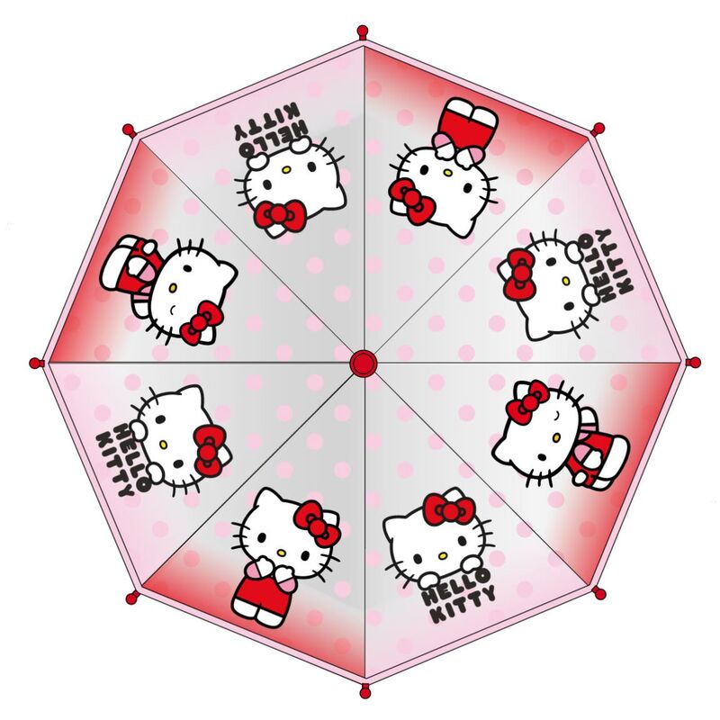 Imagen 1 - Paraguas Manual Burbuja Hello Kitty