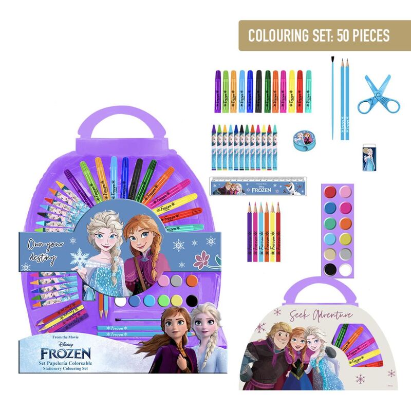 Imagen 1 - Set Papeleria Frozen Disney 50Pzs