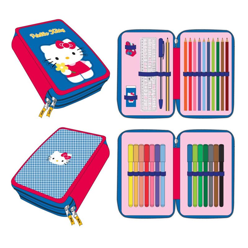 Imagen 1 - Plumier Hello Kitty Doble
