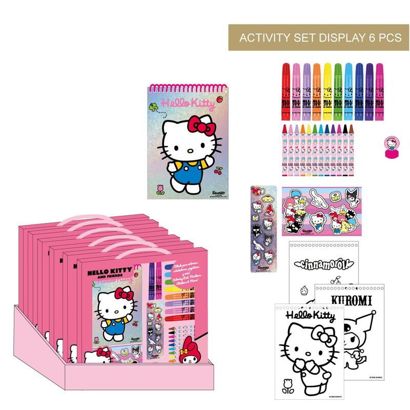 Imagen 1 - Set Papeleria Coloreable Hello Kitty