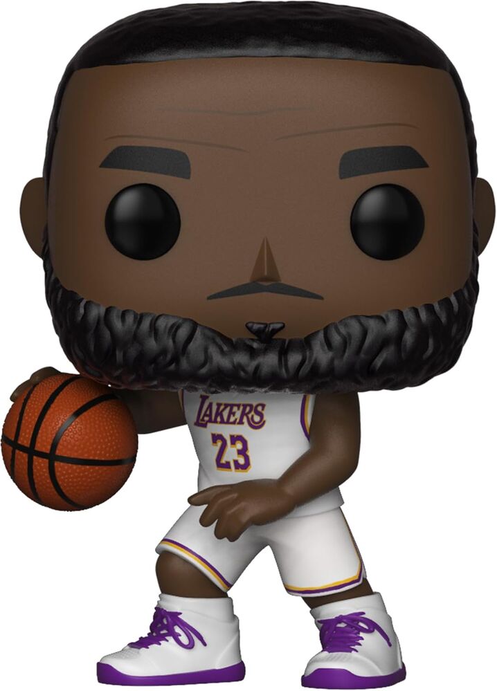 Imagen 2 de Figura Pop Nba Lakers Lebron James White Uniform