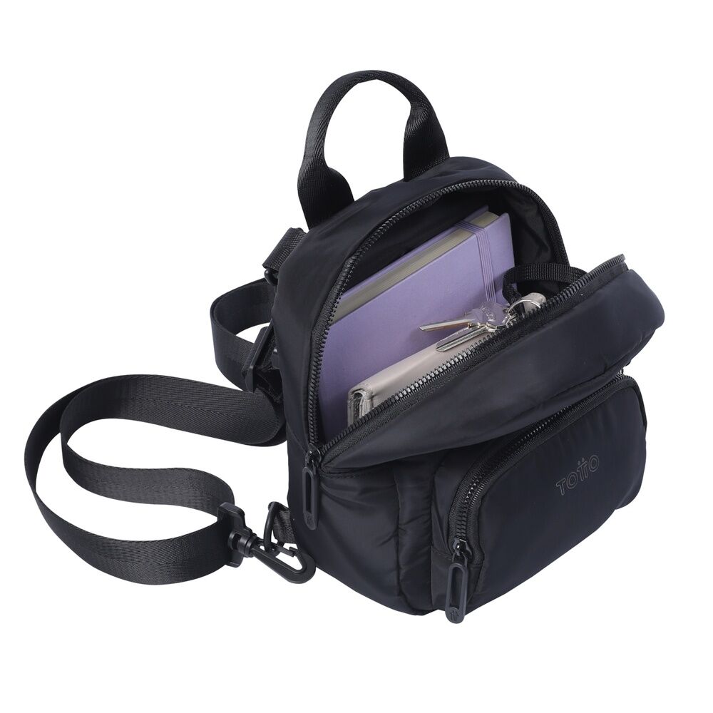 Imagen 5 - Mochila Yuen Negro 21,5Cm